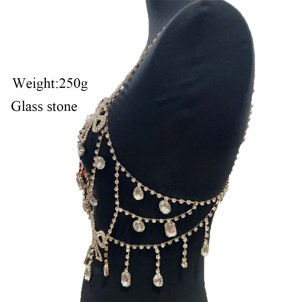 Crystal Bowknot Body Chain | Glass Rhinestone