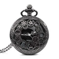 Steampunk Pocket Watch | Black Gearwork