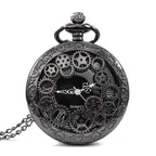Steampunk Pocket Watch | Black Gearwork
