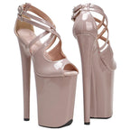 9-Inch Open-Toe Platform Sandals - High Heel Performance Shoes
