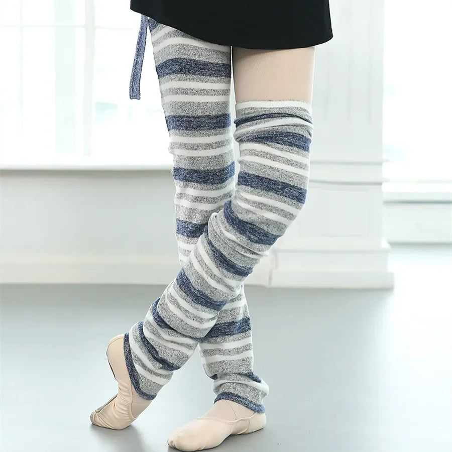 Leg Warmers | Striped Knit | Ballet