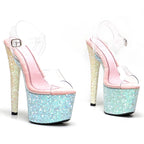 17cm Platform Pole Dance Sandals - 7 Inch High Heels