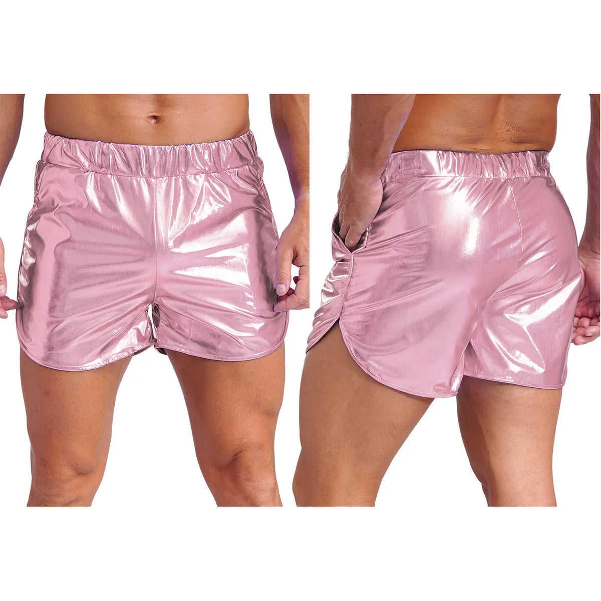 Men’s Metallic Shorts | Side Pockets