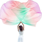Praise Worship Dance Flags | Set of 2 | Silk Chiffon