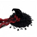 Gothic Witch Hat | Velvet, Lace & Satin Ribbon