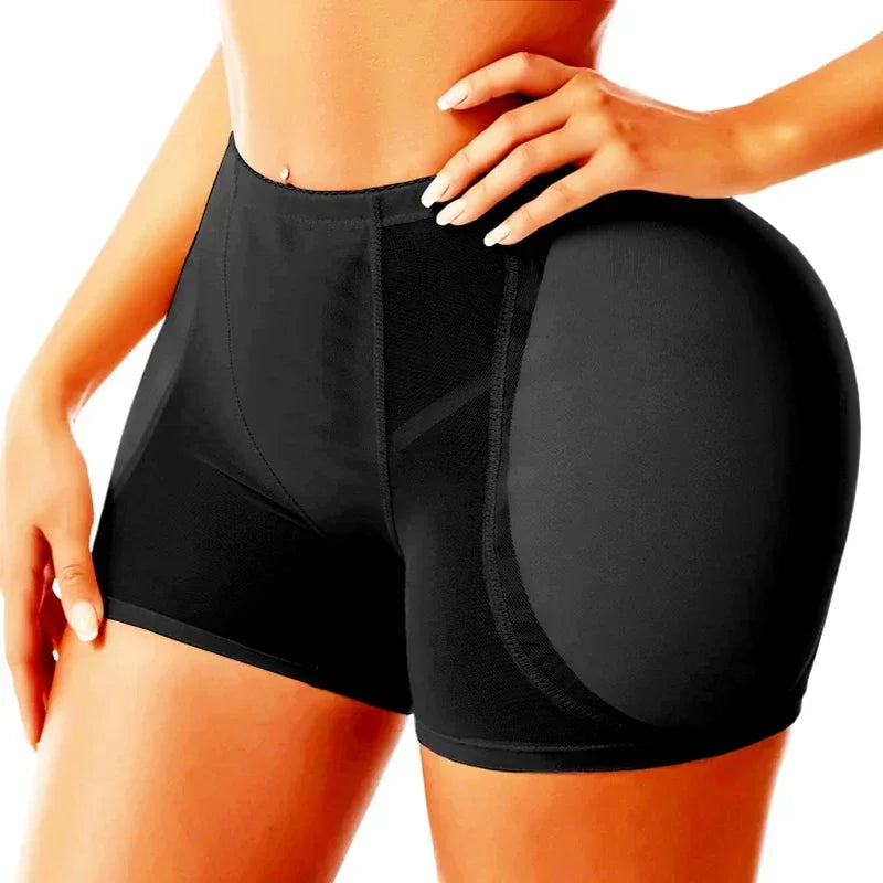 High-Waist Padded Hip Enhancer | Mesh Butt Lifter Shorts