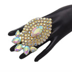 Rhinestone Statement Ring | Oversized | Resizable
