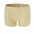 Rhinestone Drill Safety Shorts | Dance Under-Shorts | Skin & Black | M–L
