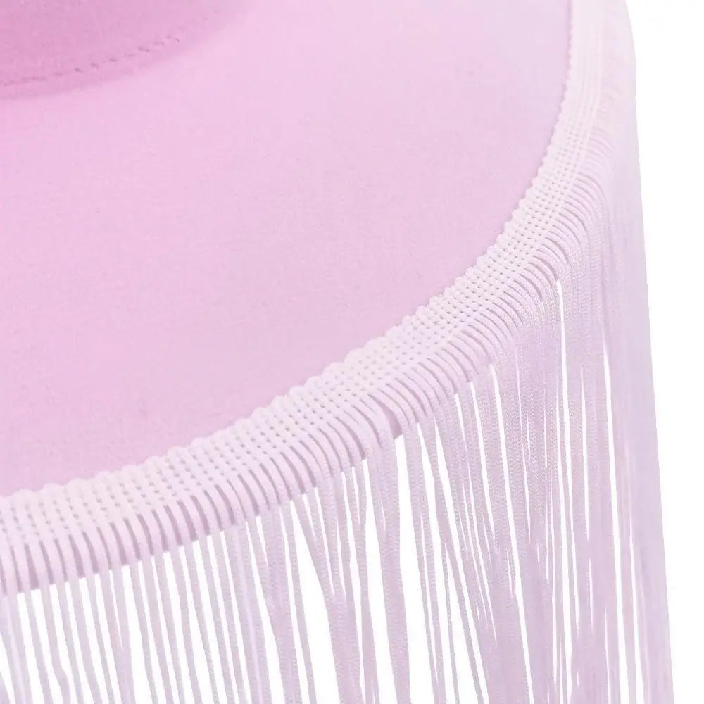 Wide-Brim Felt Hat | Dramatic Fringe