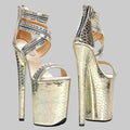 9-Inch Open Toe Platform Heels - Sexy Pole Dance Sandals