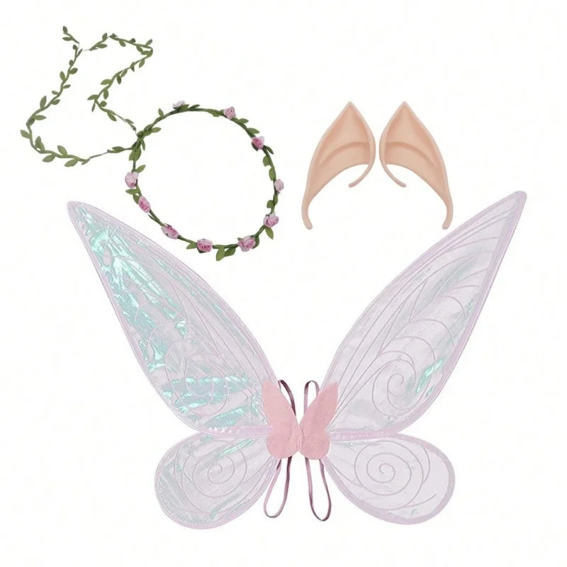 Fairy Accessory Set | Iridescent Butterfly Wings