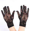Black Lace Gloves | Rose & Cross