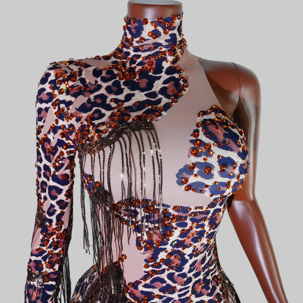 Luxe Rhythm Fringe & Rhinestone Performance Set — Multi‑Color Variants (One Size Fits S–XL)