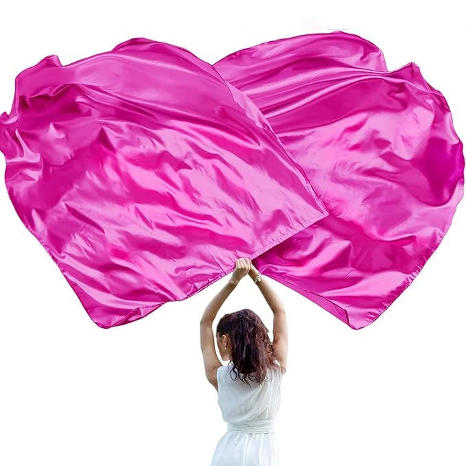 Praise Worship Dance Flags | Set of 2 | Silk Chiffon