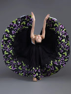 Floral Print Flamenco Skirt | 180–720° Swing | 7 Lengths