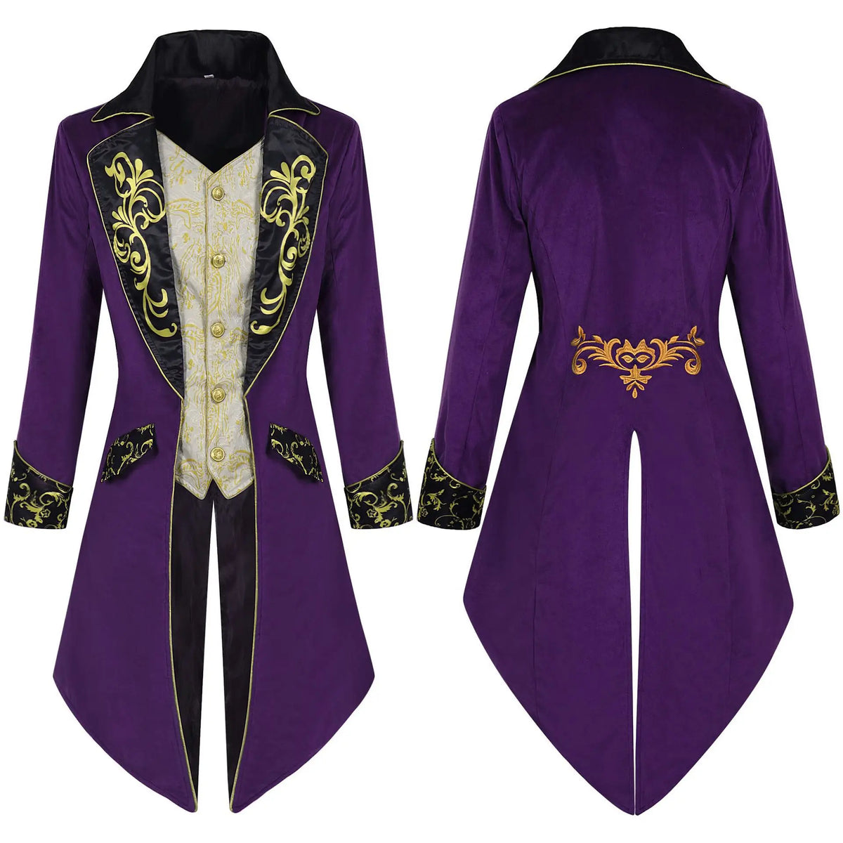 Steampunk Tailcoat | Gold Scrollwork