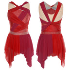 Aurora Rhinestone Ruched Dance Dress