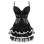 Overbust Corset & Tutu Skirt Set | Straps Cup | Burlesque