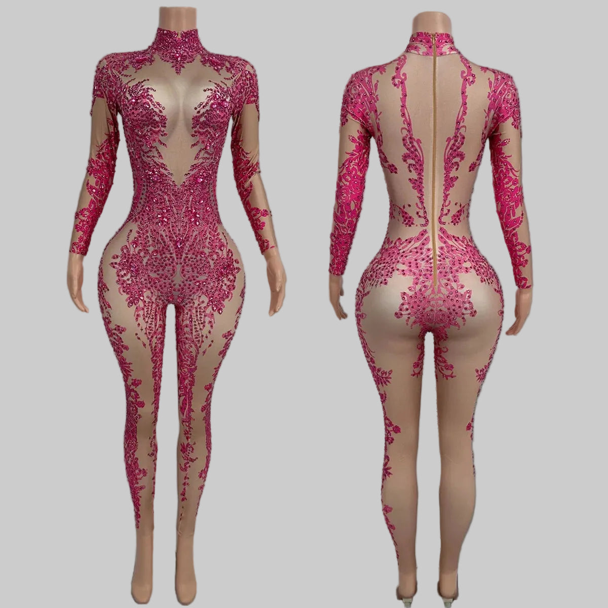 Sparkly Rhinestone Bodysuit - Performance Dancewear