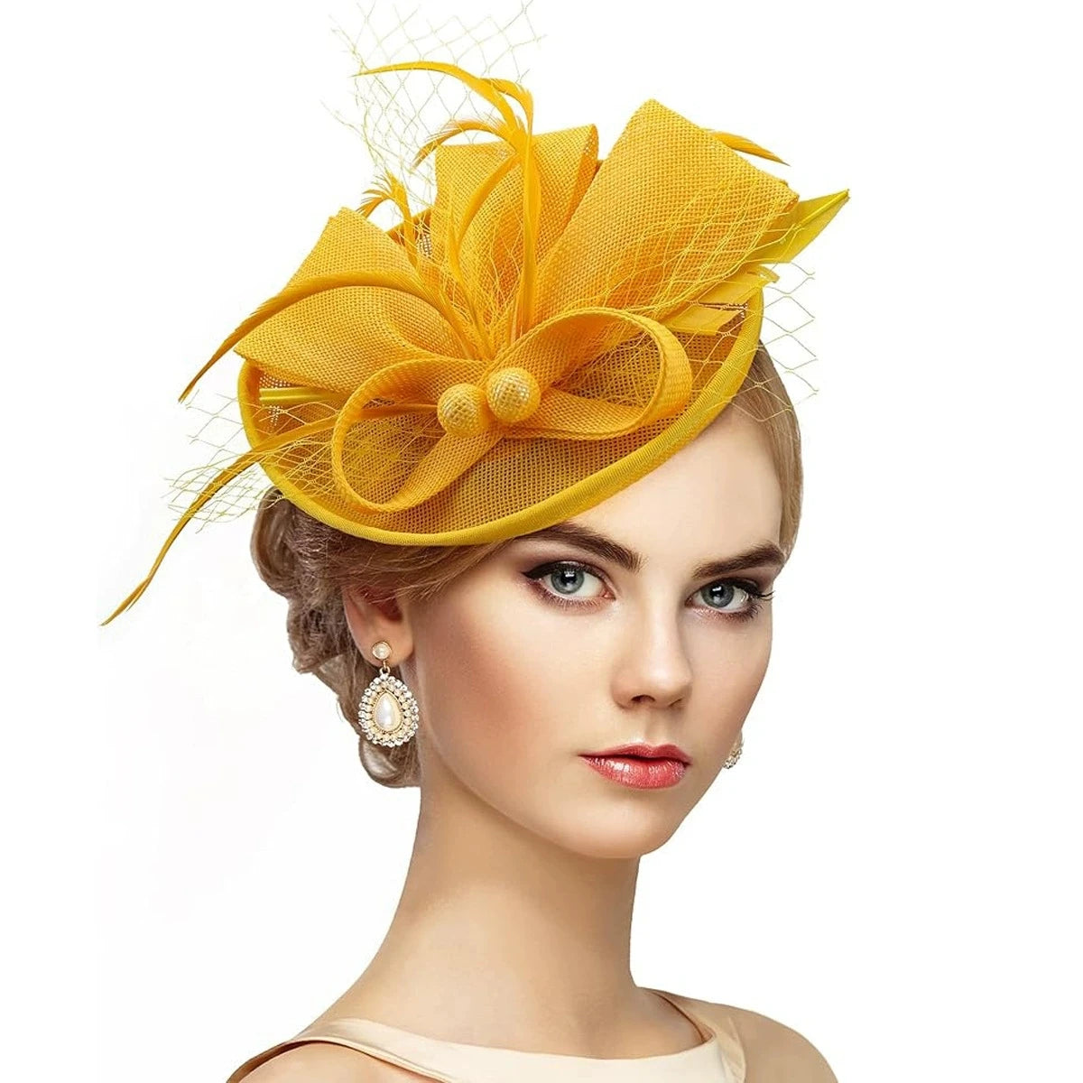 Floral Sinamay Fascinator Hat | Bridal & Race Day | 14 Colors