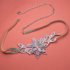 Belly Dance Chain Belt | Rhinestone Floral | Pearl & Alloy | 6 Styles