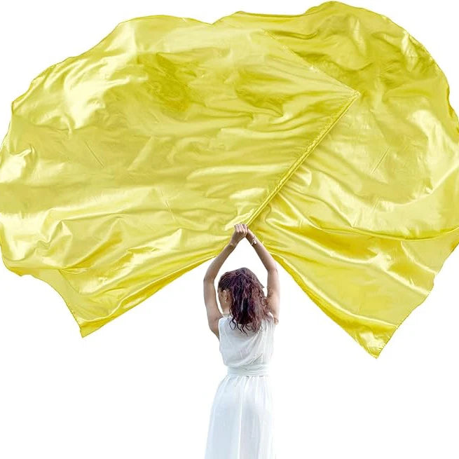 Praise Worship Dance Flags | Set of 2 | Silk Chiffon