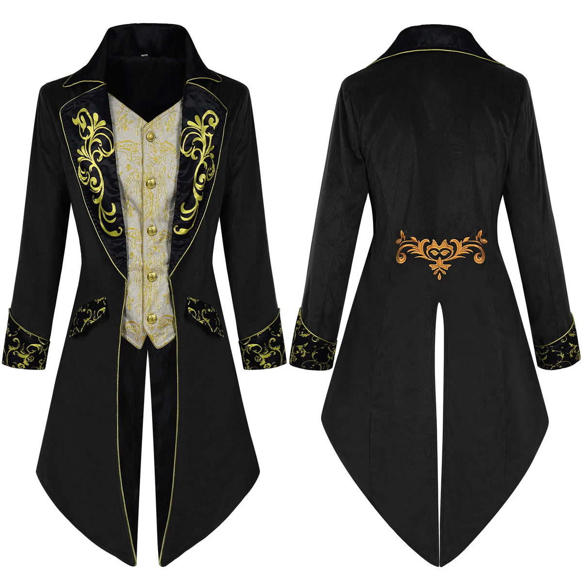 Steampunk Tailcoat | Gold Scrollwork