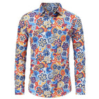 Men's Floral Disco Shirt | Long Sleeve | Button-Up