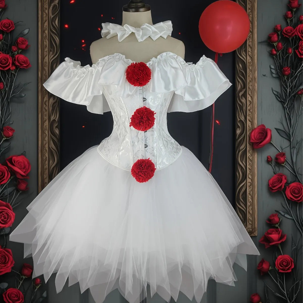 Clown Corset Set | Skirt & Neckpiece