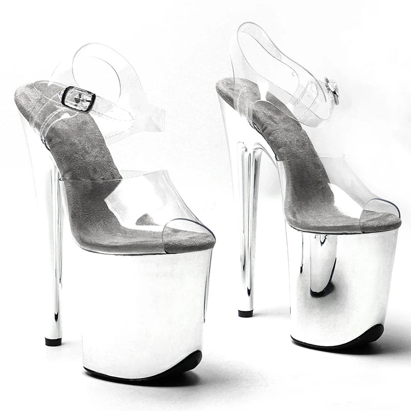 8-Inch Electroplate Platform Sandals