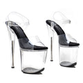 8-Inch Clear Platform Heels - Pole Dance Shoes