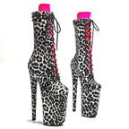 9-Inch Leopard Print Ankle Boots - High Heel Performance Boots
