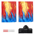 Worship Praise Flag Set | Angel Wing Semicircle | with Poles & Carry Bag