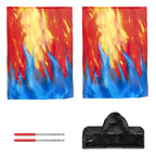Worship Praise Flag Set | Angel Wing Semicircle | with Poles & Carry Bag