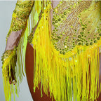 Luxe Rhythm Fringe & Rhinestone Performance Set — Multi‑Color Variants (One Size Fits S–XL)