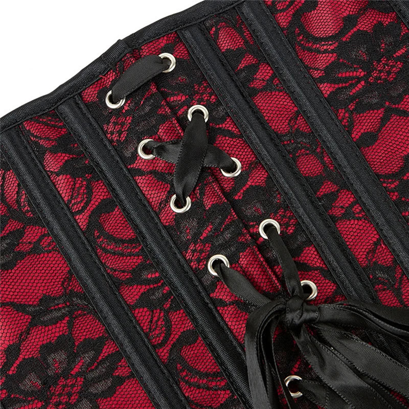 Floral Brocade Underbust Corset | Gothic & Victorian | Waist Cincher