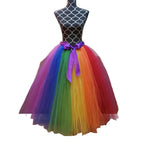 Rainbow Tulle Ball Skirt | Custom Length | XS–XXXL