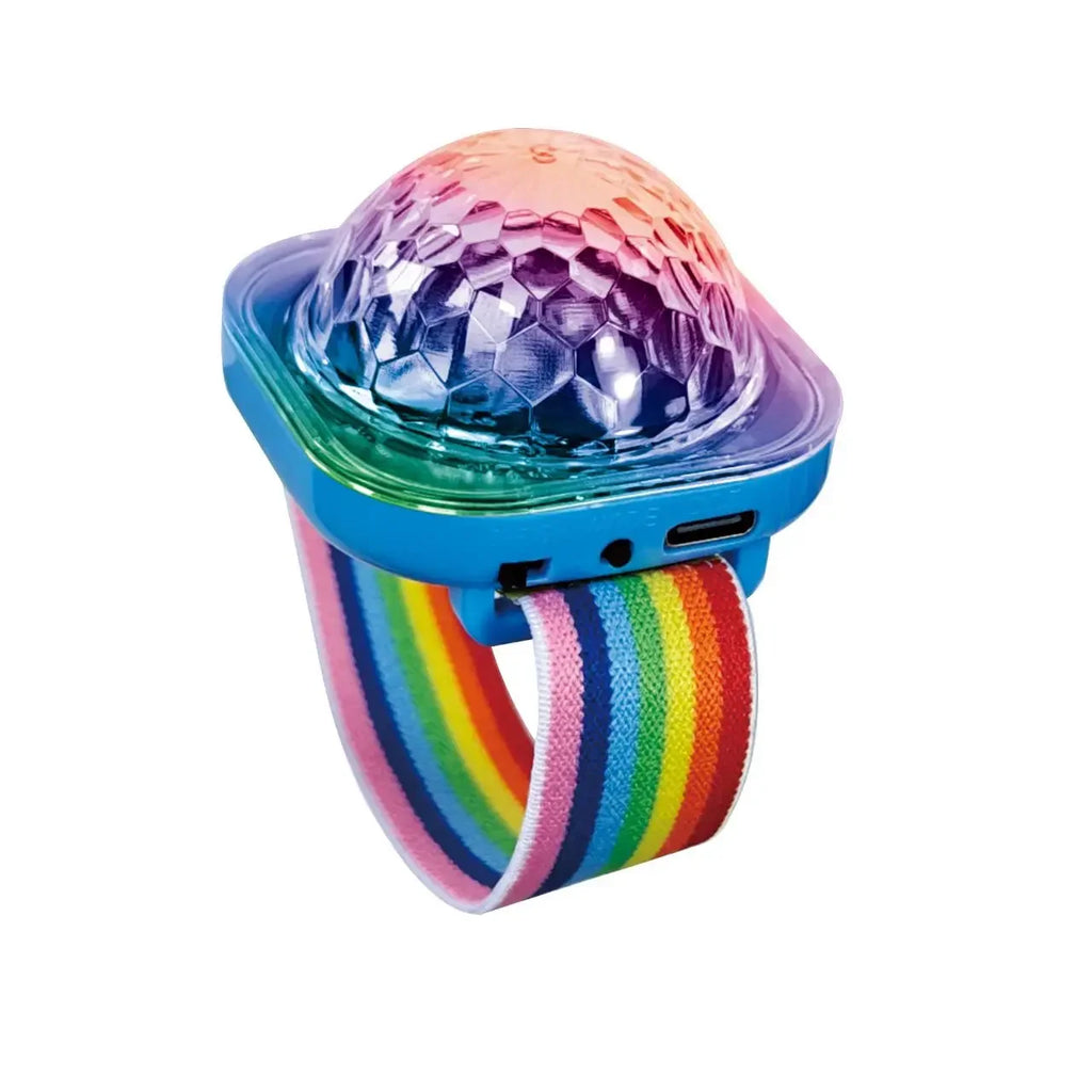 LED Disco Ball Wristband | Sound-Activated Rave Light