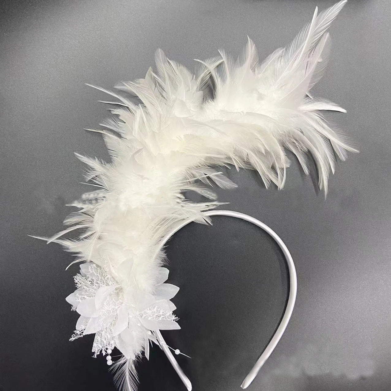 Feather Fascinator Headband | Tall Plume | 8 Colors