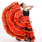 Flamenco Ruffle Skirt | Multi-Tier Swing | 180–720°