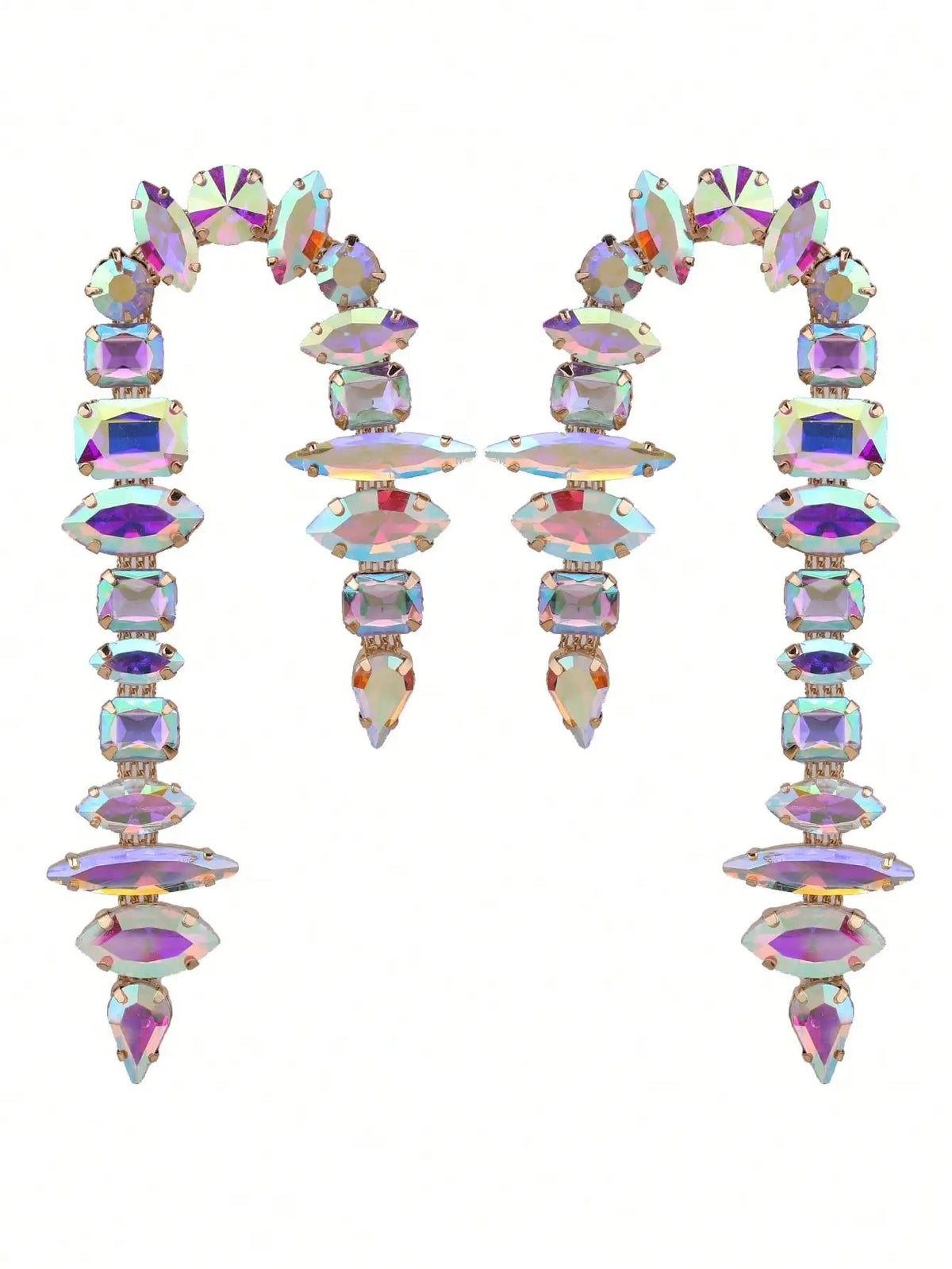Rhinestone Drop Earrings | Tassel Sparkle