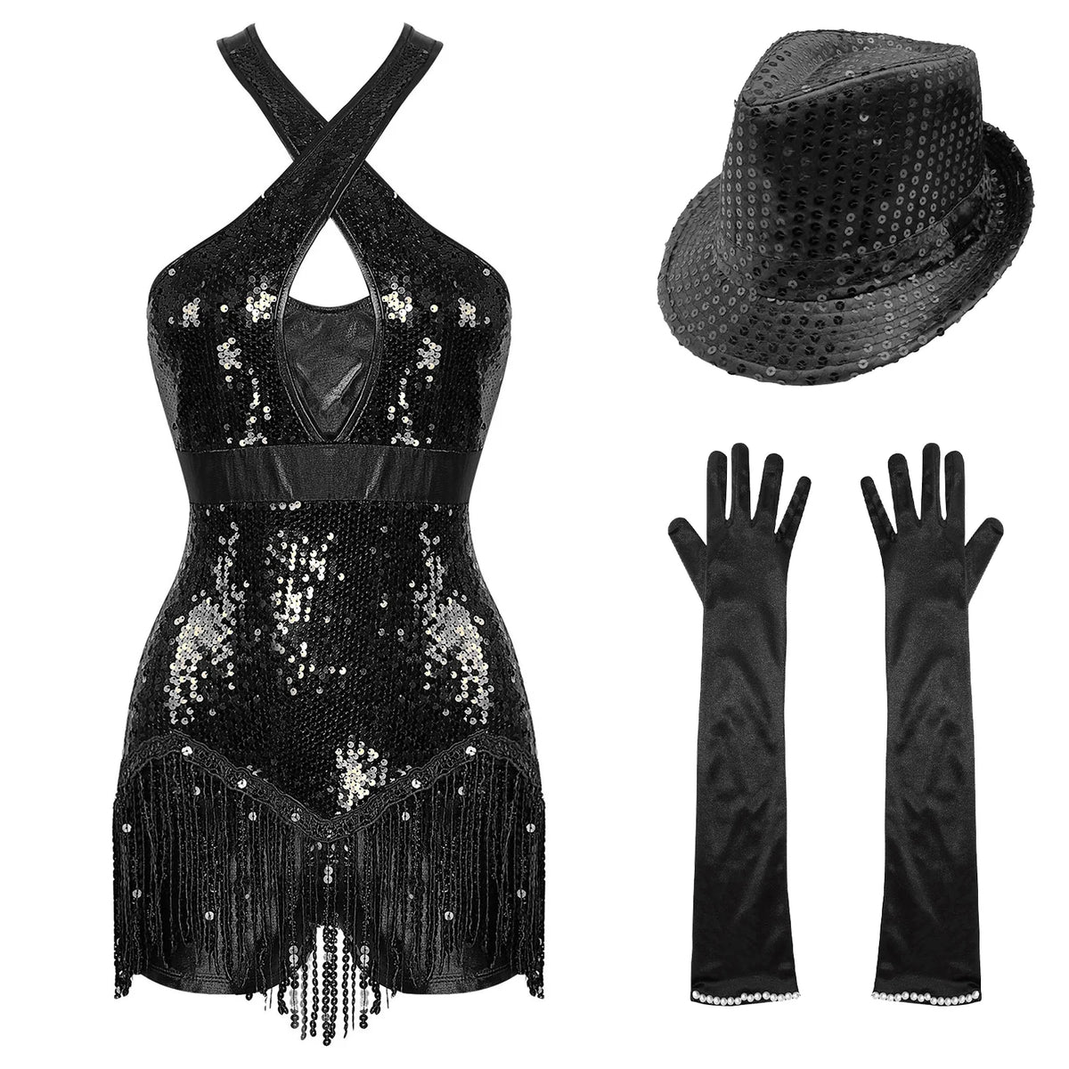 Prism Rhinestone Long-Sleeve Performance Leotard