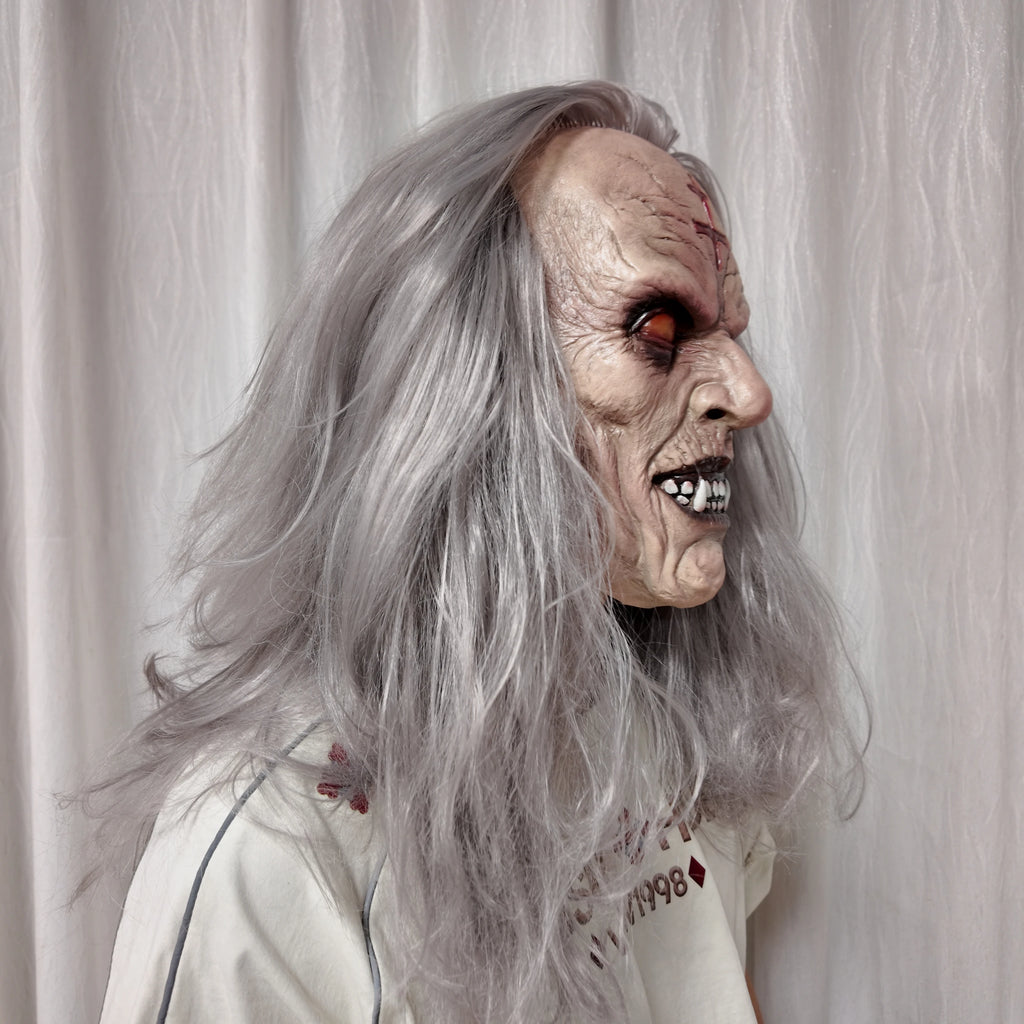 Elder Demon Mask | Gray Hair