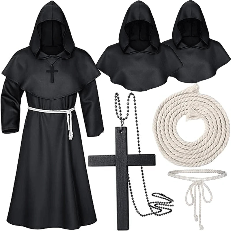 Hooded Monk Costume | Robe Set