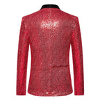 Men's Sequin Blazer | Shawl Collar | Stage & Performance | 12 Colors