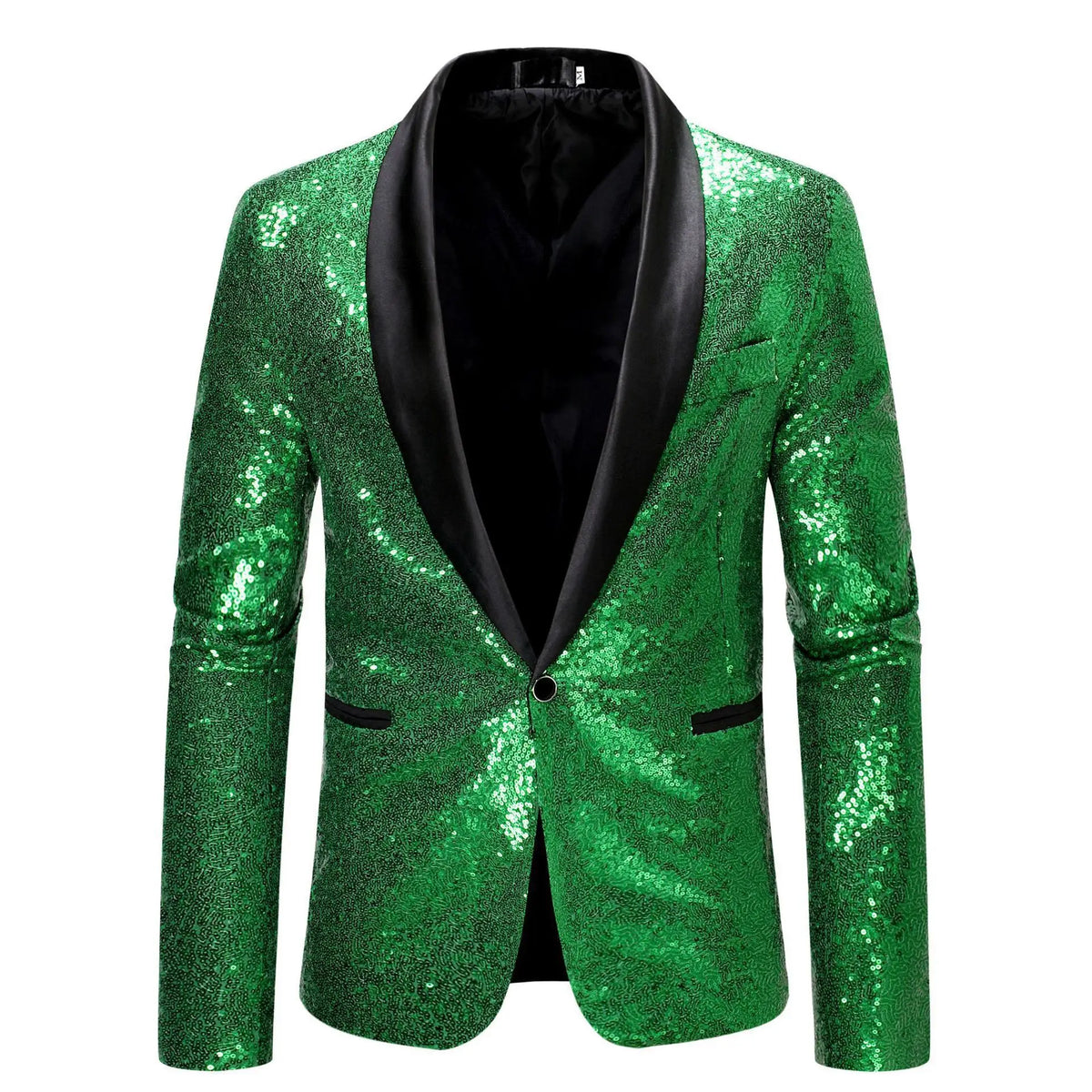 Men's Sequin Blazer | Shawl Collar | Stage & Performance | 12 Colors