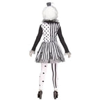Horror Clown Costume | Stripe Killer Dress | Adult & Kids