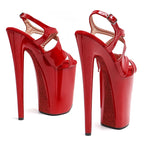 Patent Platform Pole Dance Sandals – 9-Inch High Heel Stage Shoes