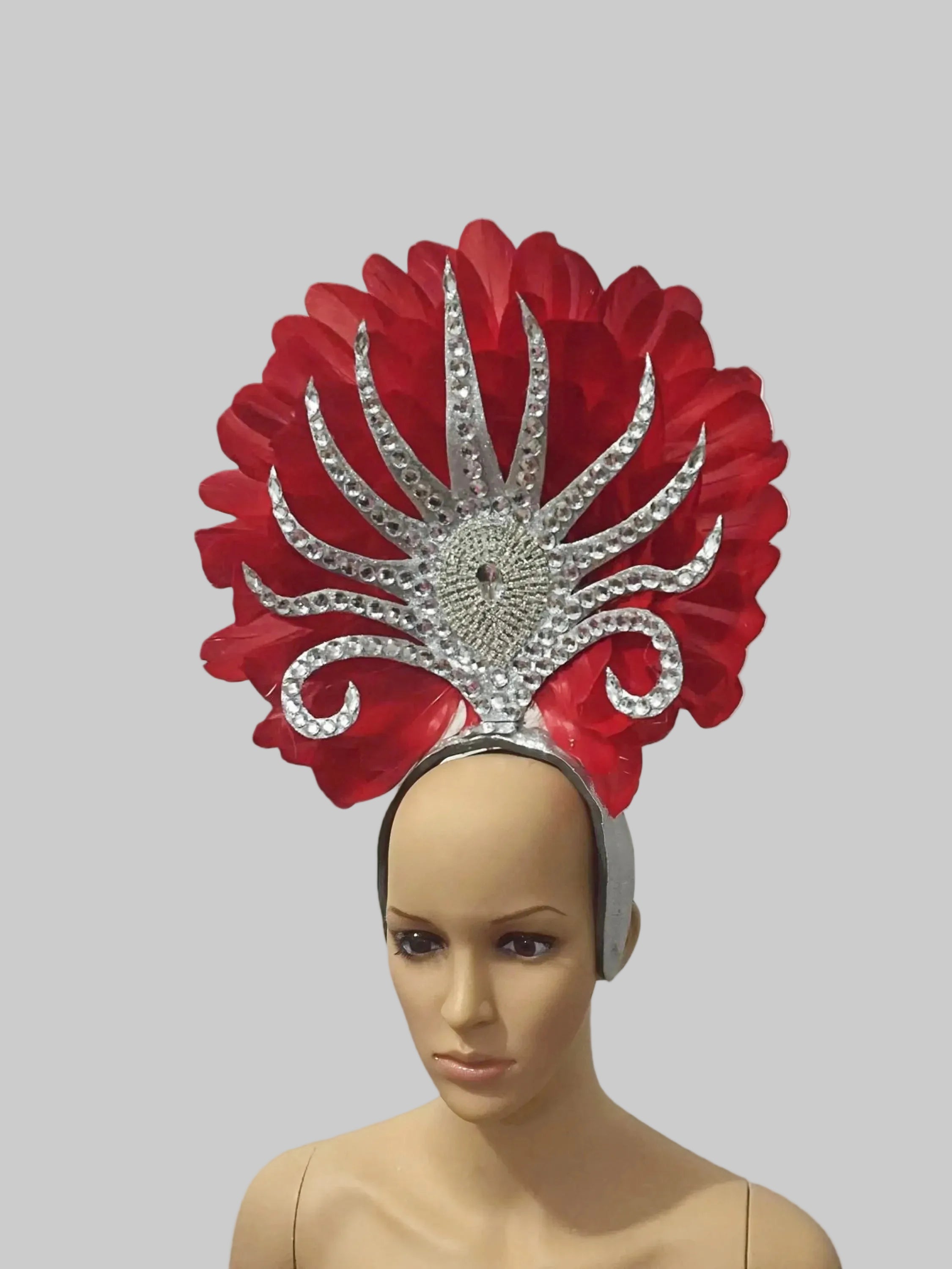 Feather Headdress - Samba Carnival Performance Headpiece
