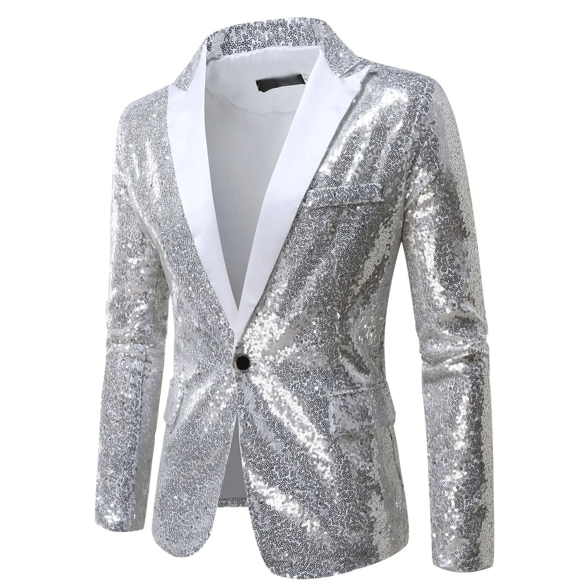Men's Sequin Blazer | Shawl Collar | Stage & Performance | 14 Colors